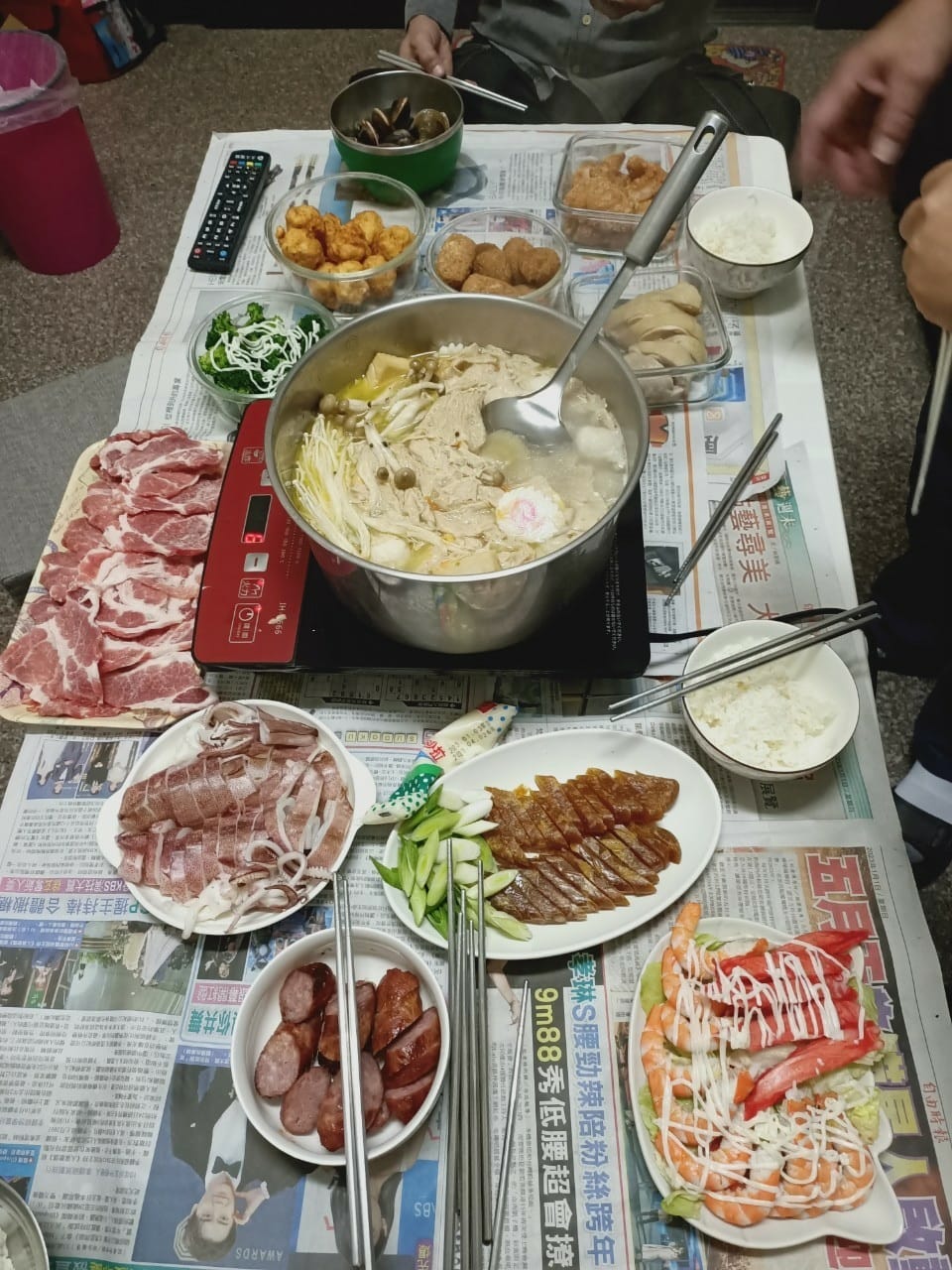 2023年-除夕從大到晚吃不停