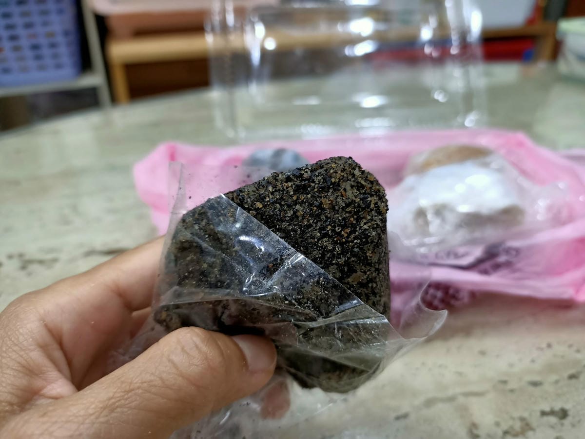 阿美現烤古早味蛋糕-麻糬也好吃