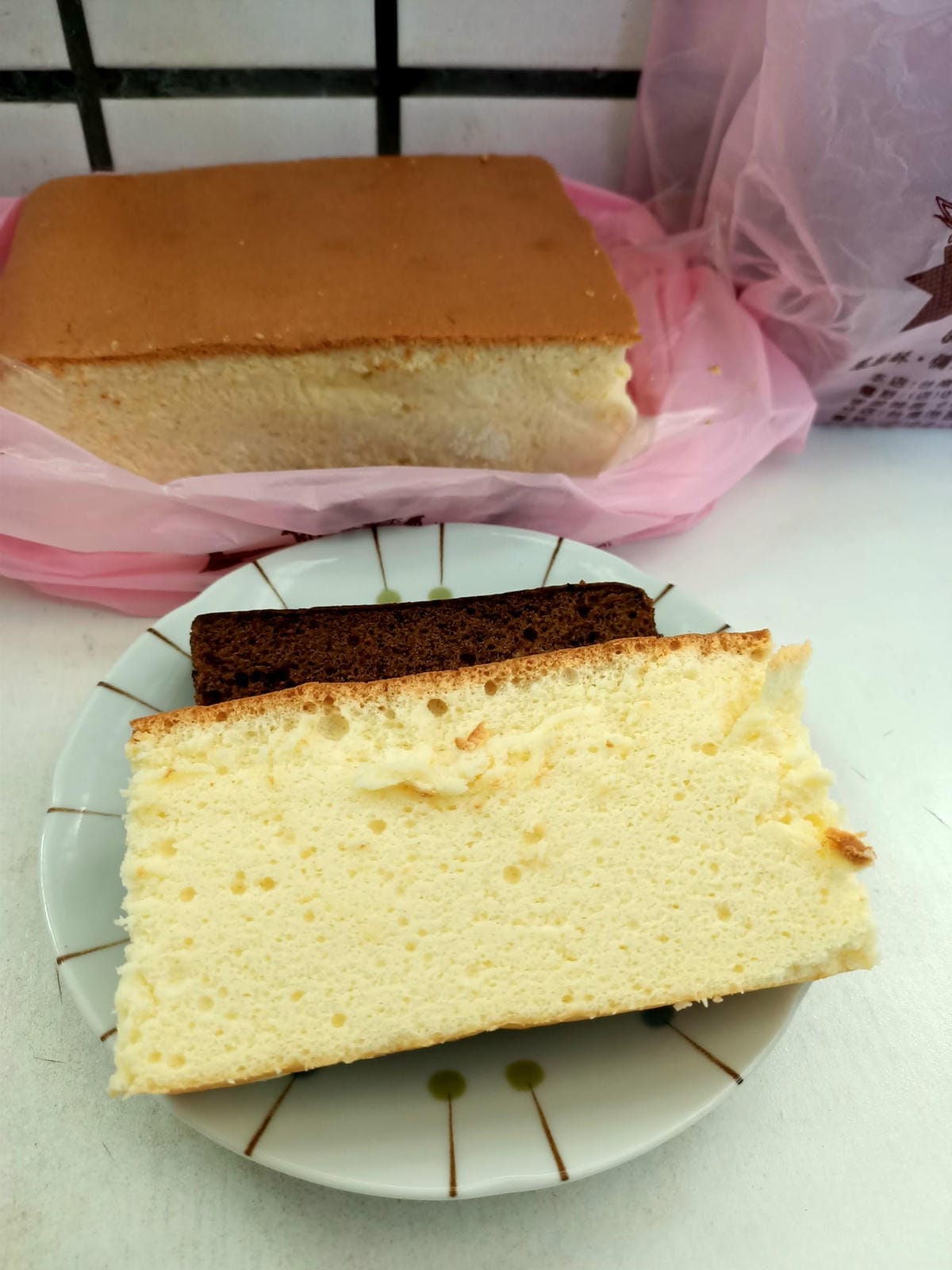 阿美現烤古早味蛋糕-麻糬也好吃