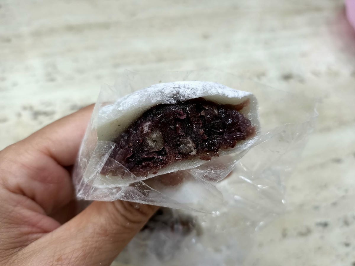 阿美現烤古早味蛋糕-麻糬也好吃