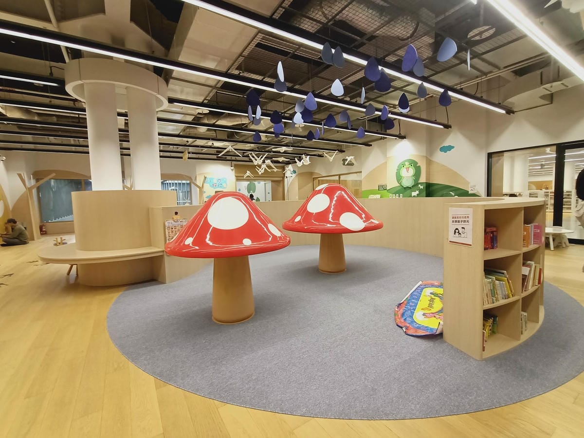 台南市立圖書館新總館-五感探索區-適合六歲以下孩童遊玩