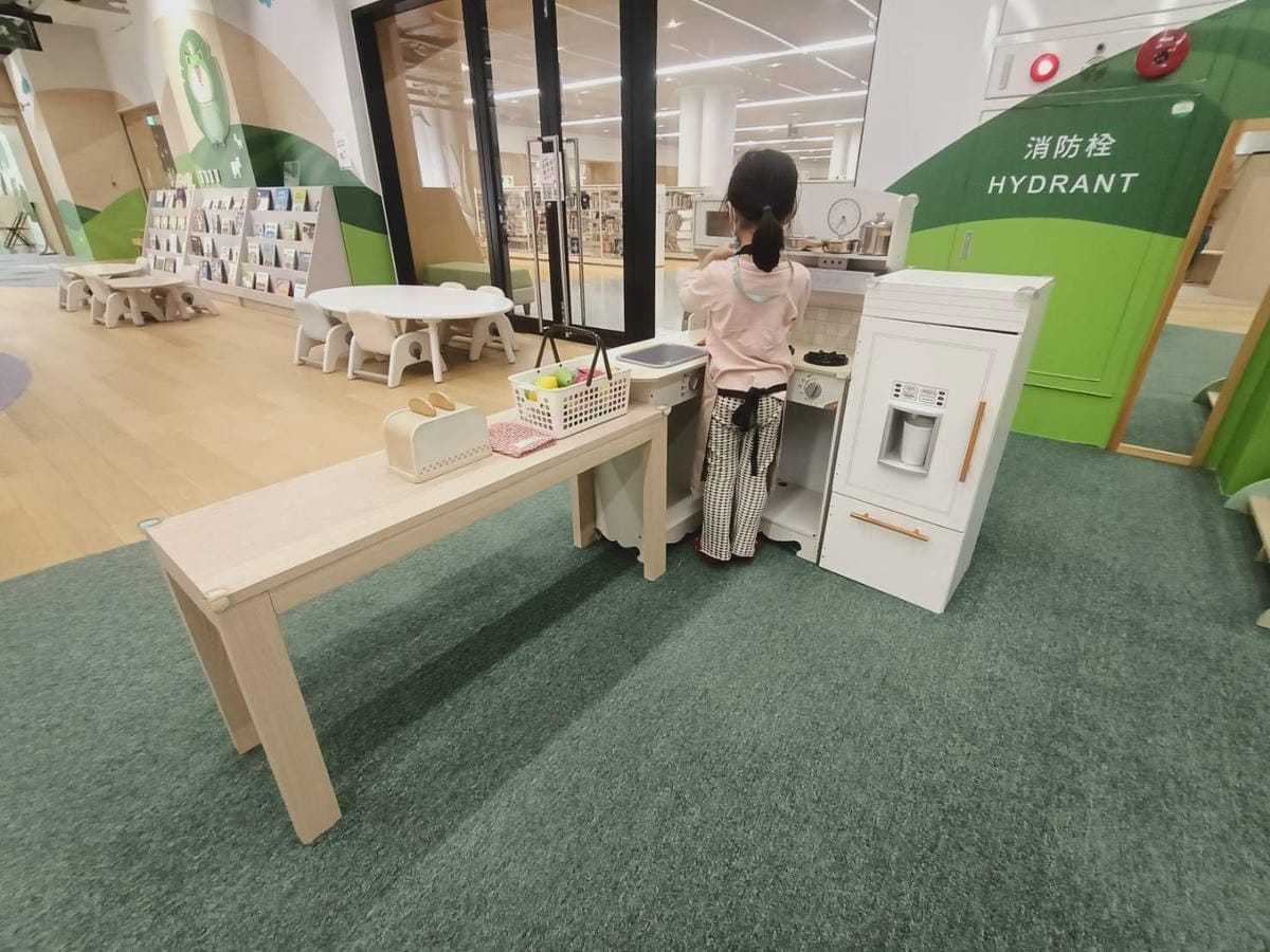 台南市立圖書館新總館-五感探索區-適合六歲以下孩童遊玩