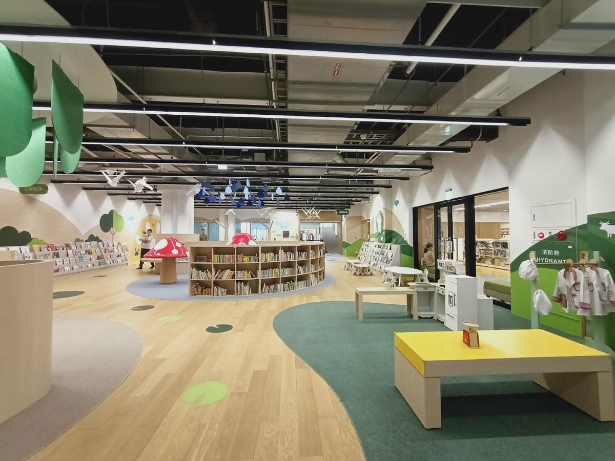 台南市立圖書館新總館-五感探索區-適合六歲以下孩童遊玩